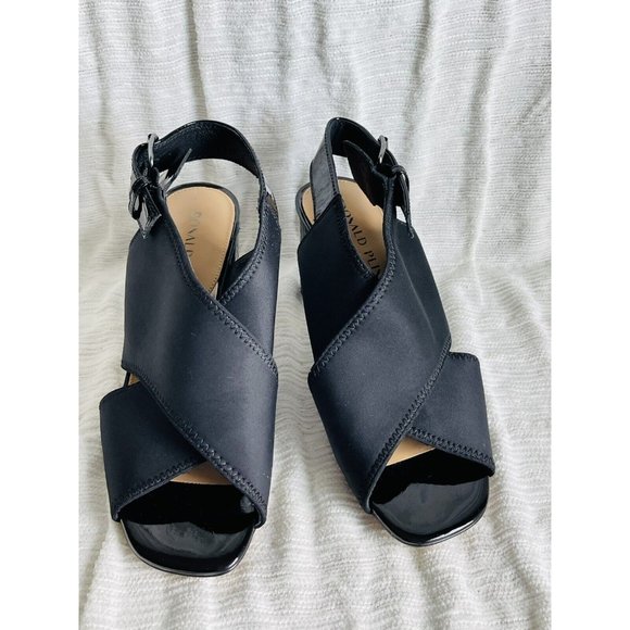 NWOB Donald Pliner Pyper Slingback Croco Printed Heel Dress Sandals - Size 6.5 - Picture 8 of 12